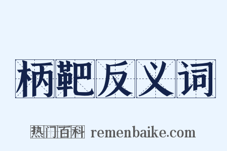 柄靶反义词是什么意思的图片